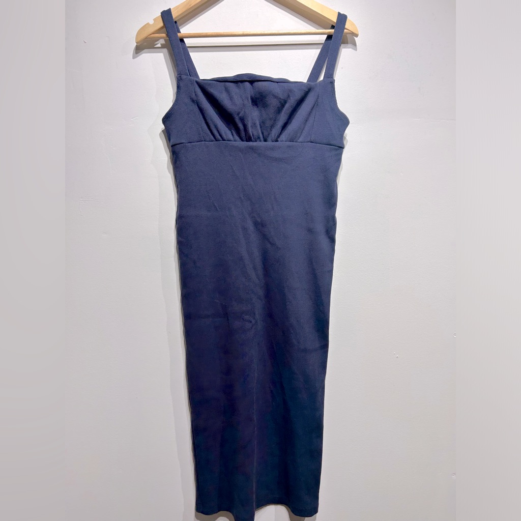 Lisa Says Gah Ribbed Midi Dress